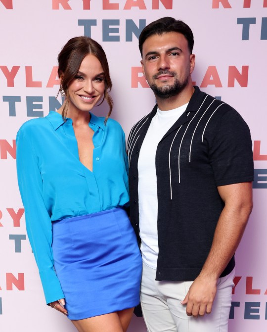 Vicky Pattison and Ercan Ramadan pose together on the red carpet